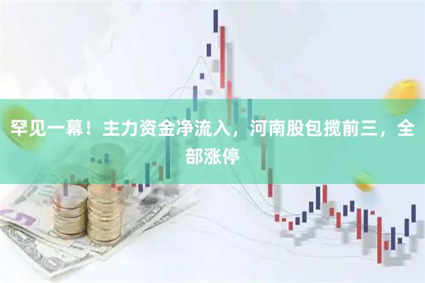 罕见一幕！主力资金净流入，河南股包揽前三，全部涨停